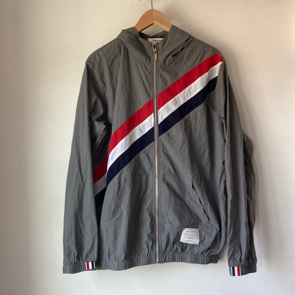 Thom Browne Other - Thom Browne size 2 (Medium) Hooded Windbreaker Jacket